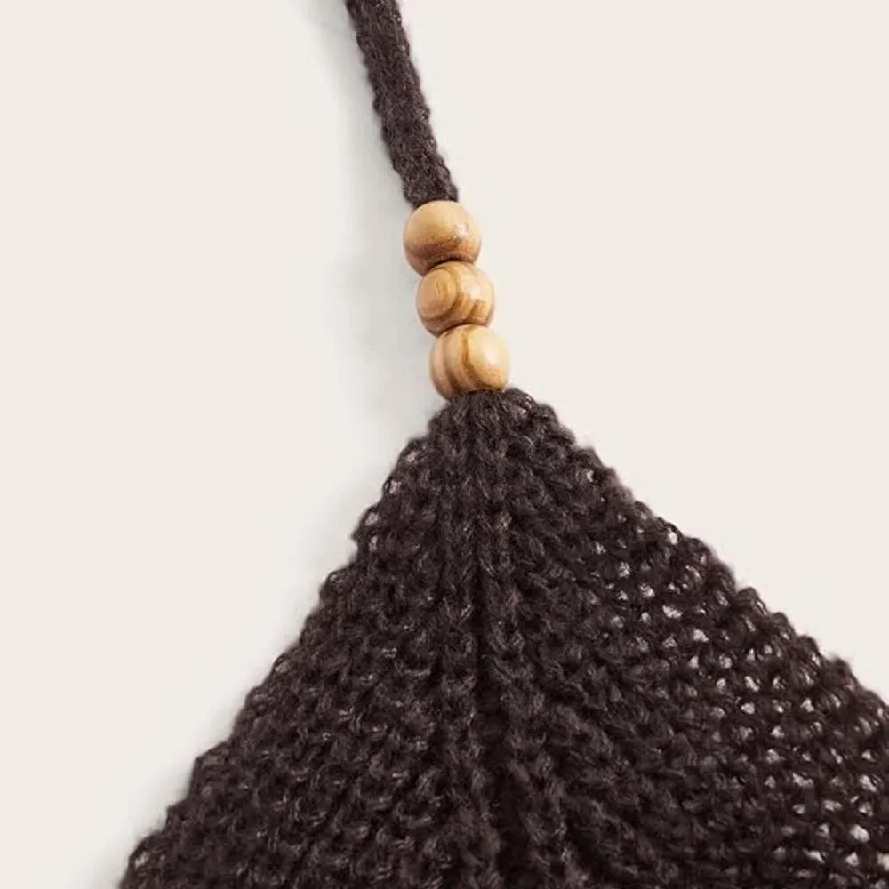 Women's Crop Halter Top - Picture 3 of 5